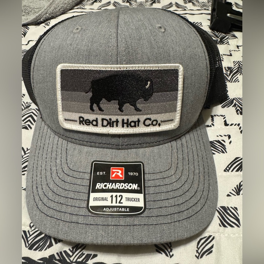 Buffalo Patch Trucker Hat - Gray/Black